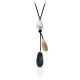 Merry Tri Tone Long Necklace