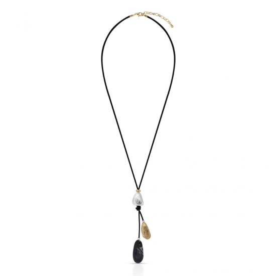 Merry Tri Tone Long Necklace