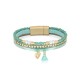Cuore Leather Green Bracelet