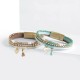 Cuore Leather Green Bracelet
