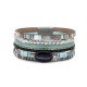 Jena Blue Leather Bracelet