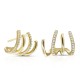 Forka Zircon Gold Earrings