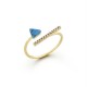 Cincin Emas Turquoise Zircon 