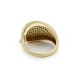 Cincin Wave Emas Zirkon Turquoise 