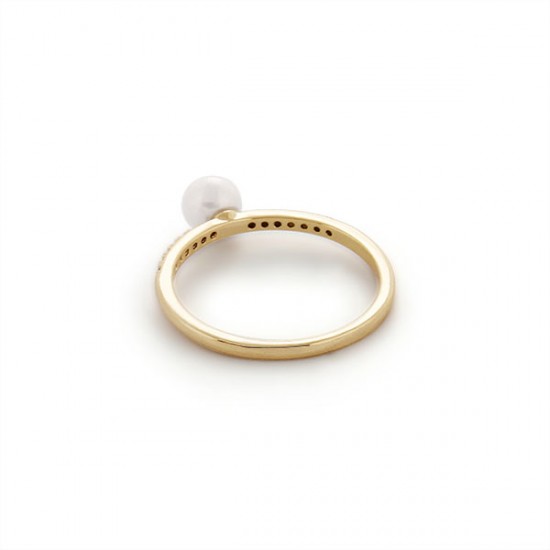 Allure Pearl Turquoise Gold Ring 