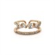 Cincin Rose Gold Kristal Vicky