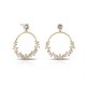 Yaya Baguettes Crystal Gold Earrings