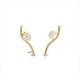 White Rock Pearl Gold Earrings
