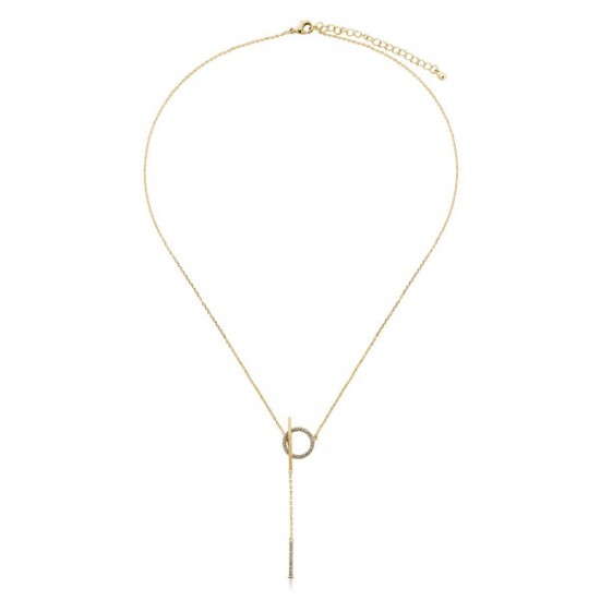 Ekilibri Zircon Gold Necklace