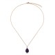 Kalung Kuarsa Druzy Pastel Rose Gold