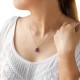 Kalung Kuarsa Druzy Pastel Rose Gold