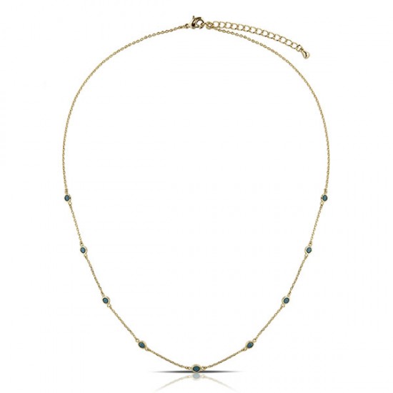 Annie Turquoise Gold Necklace