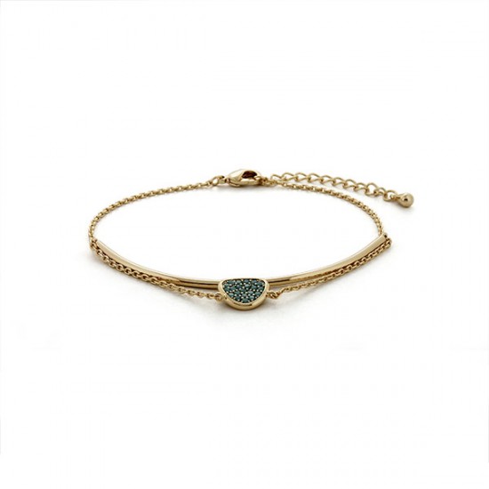 Allure Turquoise Gold Bracelet