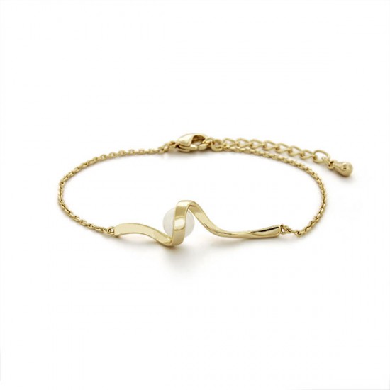 White Rock Pearl Gold Bracelet