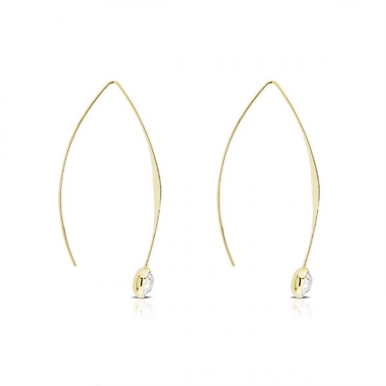 Anting Emas Kristal Linda