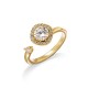 Cincin Emas Zirkon Spinner