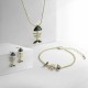 Ikan Mother of Pearl Gold Earrings