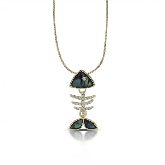Ikan Mother of Pearl Gold Necklace