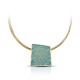Green Lava Gold Necklace