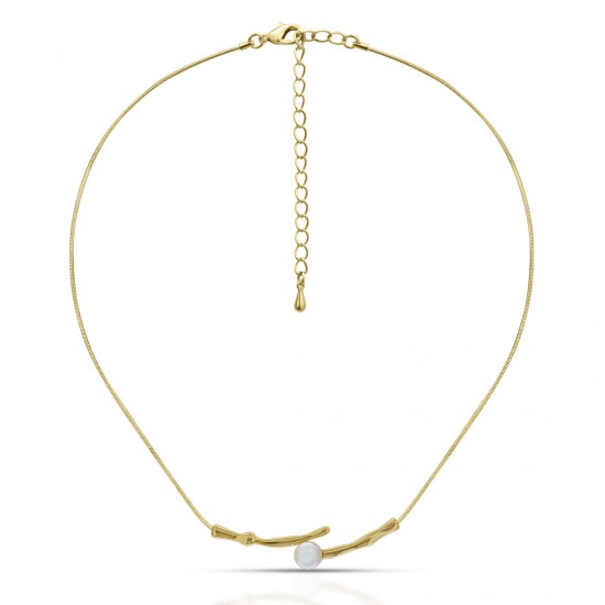 Kalung Mutiara EMas One Line