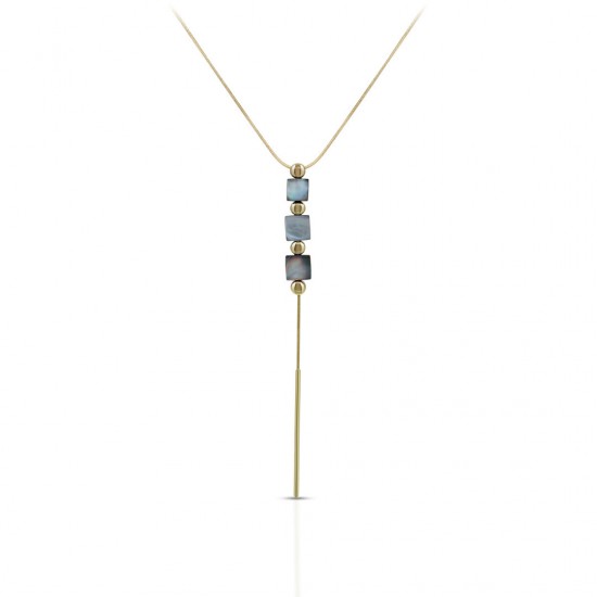Kalung Emas Mother Of Pearl Kotak