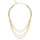 Tiny Layered Chain Gold Necklace