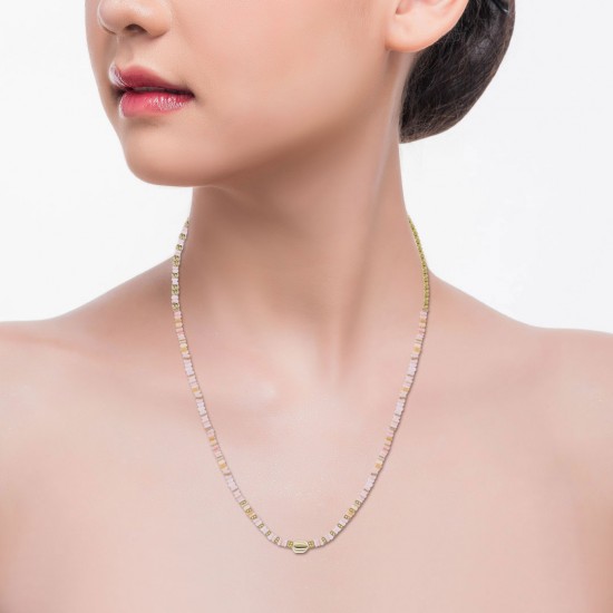 Listi Beaded Gold Necklace
