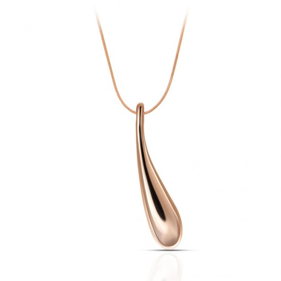 Long Drop Rose Gold Necklace
