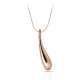 Long Drop Rose Gold Necklace