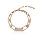 Chain Crystal Rose Gold Bracelet