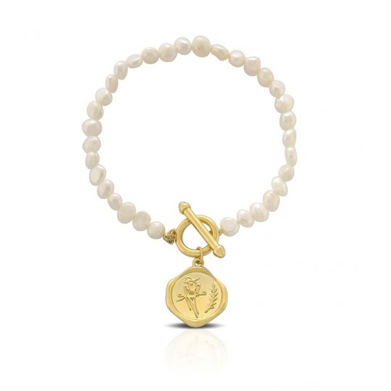 Gelang Emas Mutiara Medal