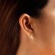 Moon Zircon Gold Earrings