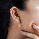 Mini Hoop Zircon Gold Ear Cuff