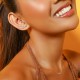 Allure Emas Turquoise Zirkon Ear Cuff