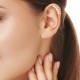 Anting Emas Pearl Line