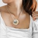 Wheels Tri Tone Necklace