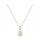 Abstract Pearl Gold Necklace