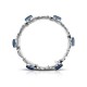 Aqua Blue Silver Bracelet