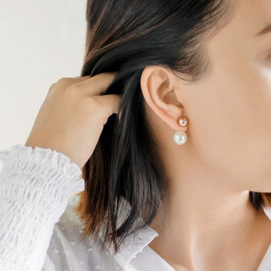 Anting Pearl Ganda Rose Gold 