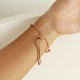 Ular Rose Gold Bracelet