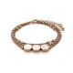 Gelang Kristal Multi Layered Rose Gold