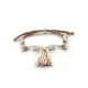 Beige Rain Forest Gold Bracelet