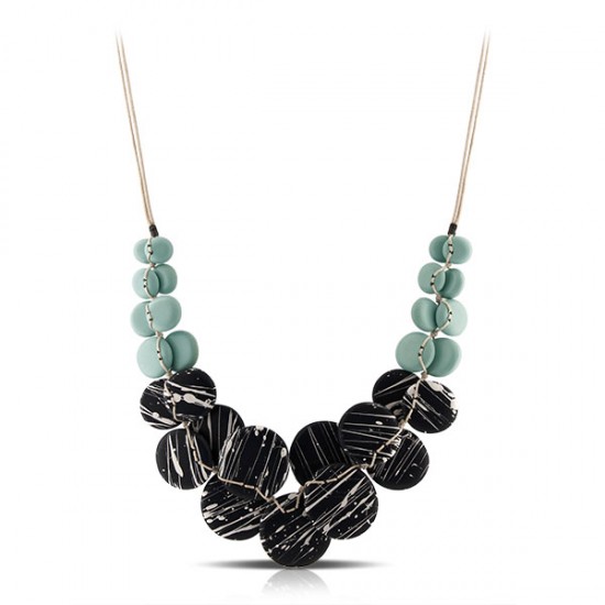 Splash Wood Necklace