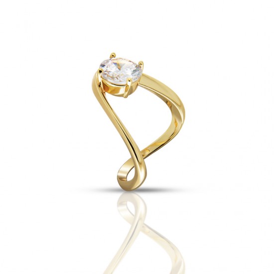 Cincin Emas Zirkon Ulisia