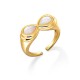 Cincin Emas Mother of Pearl Infinity