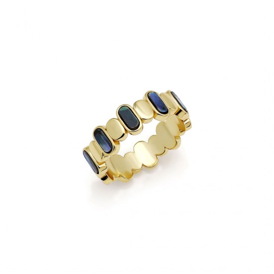 Cincin Emas Mother Of Pearl Row