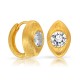 Brilliant Zircon Gold Earrings