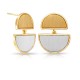 Tiptoe Two Tone Earrings