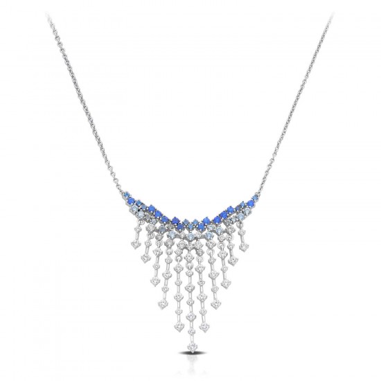 Kimora Zircon Silver Necklace