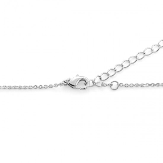 Kimora Zircon Silver Necklace
